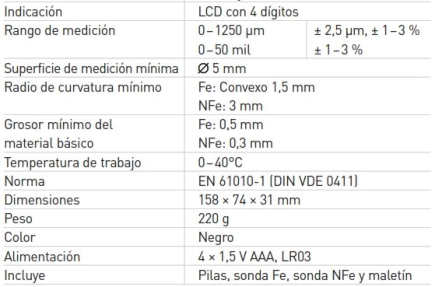 MEDIDOR DE ESPESOR